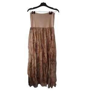 Bella France convertible skirt dress womens Large maxi Italy boho silk blend